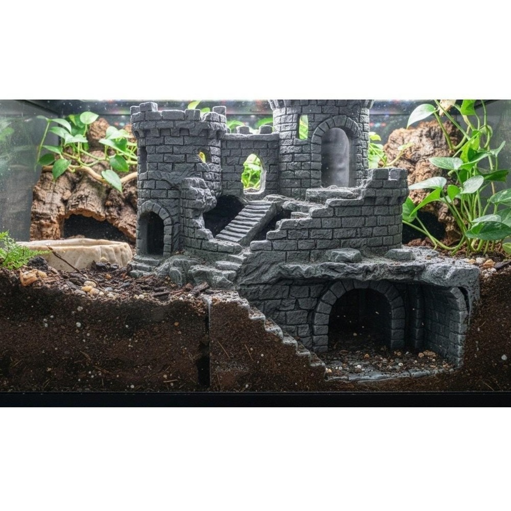 Crumbling Castle Hide and climb And Burrow Dungeon- Underground Viewing dungeon